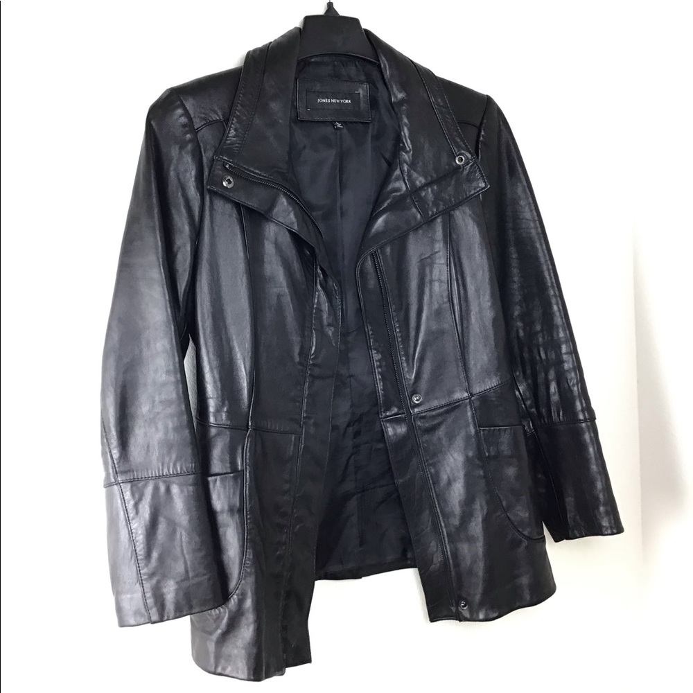 Jones NY Leather Jacket L